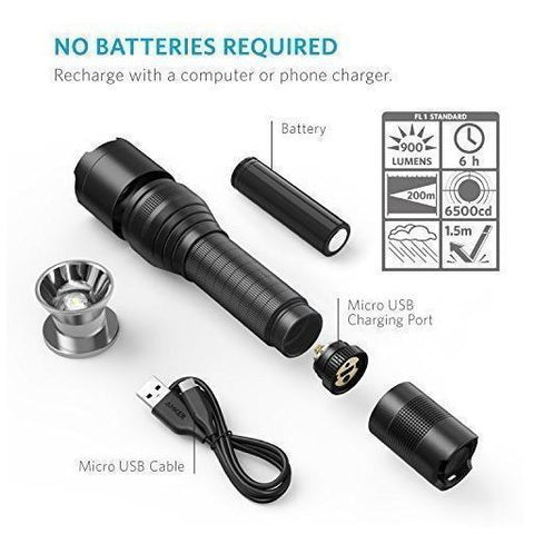 LED Rechargeable Flashlight