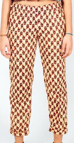 Block Print Slouch Trousers