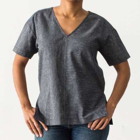 Black French Terry Knit Humboldt Tee