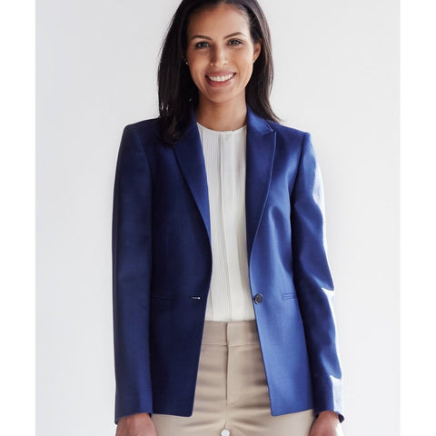 Geneva Luxe Fit Blazer, Royal Navy