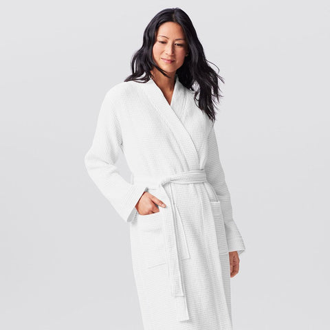 Unisex Organic Cotton Waffle Robe