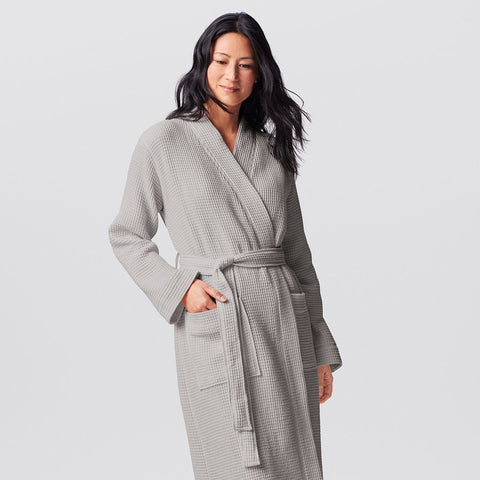 Unisex Organic Cotton Waffle Robe