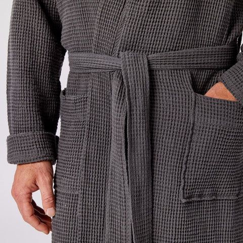 Unisex Organic Cotton Waffle Robe