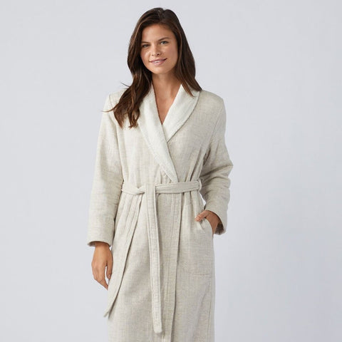 Women's Catalina Organic Cotton and Linen Robe