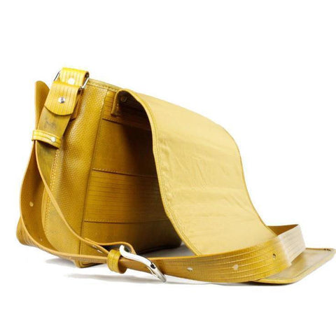 Upcycled Fire Hose Messenger Bag