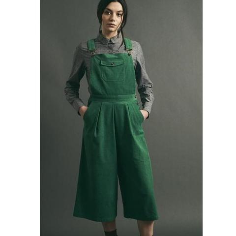 Ivy Green Corduroy Culotte Dungarees