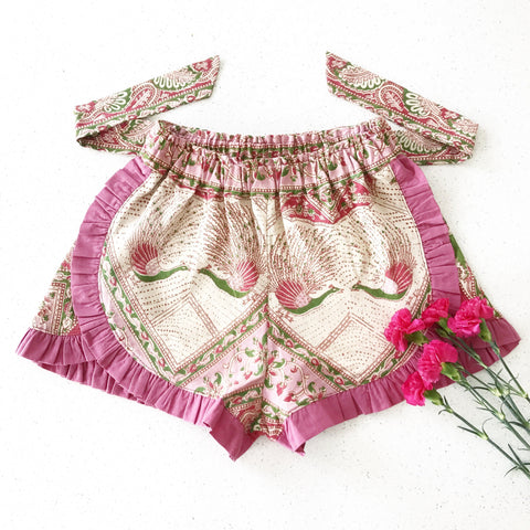 Peacock Frill Shorts