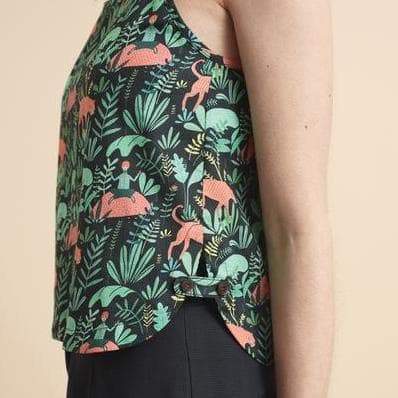 Lowie Tiger Print Strappy Top |BuyMeOnce