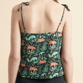 Lowie Tiger Print Strappy Top |BuyMeOnce