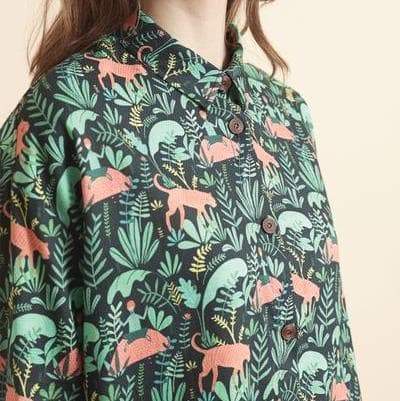 Lowie Tiger Print Oversized Shirt |BuyMeOnce