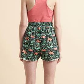 Lowie Tiger Print Pom Pom Shorts |BuyMeOnce