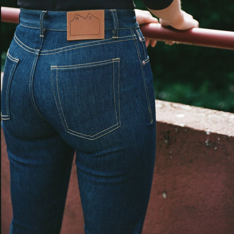 Blackhorse Lane Women's N5 High Rise Slim Straight UK-Made Lifetime Stretch Jeans | BuyMeOnce