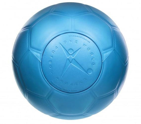 One World Puncture-Proof Soccer Ball, Blue | BuyMeOnce
