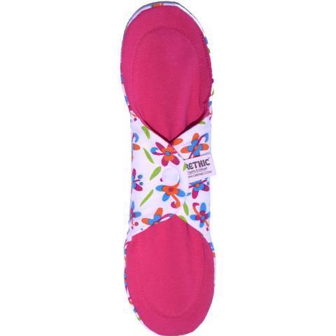 Organic Cotton Reusable Sanitary Pad, Dragonfly Pink