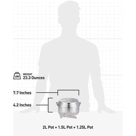 3 Pot Camping Set