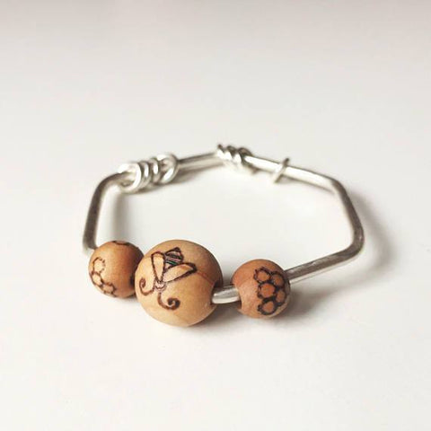 Silver Bumblebee Rattle