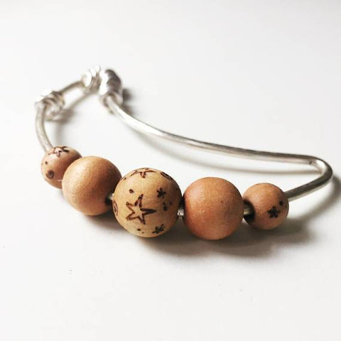 Silver Moon & Stars Rattle