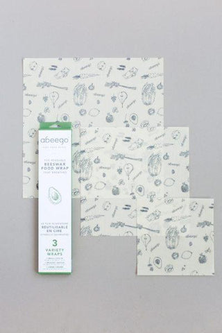 Beeswax Food Wrap, 3-Pack