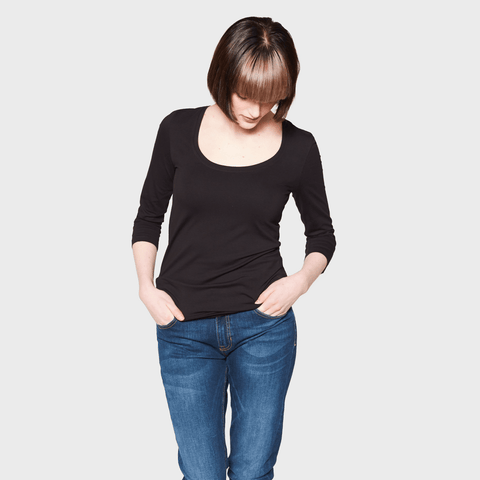 White T-Shirt Co Women‰۪s Fitted Scoop Neck T-shirt | BuyMeOnce.com