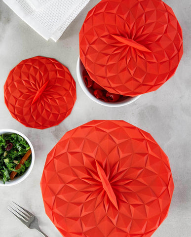 Round Silicone Storage Lids, 3-Piece Set