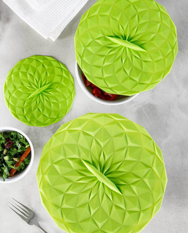 Round Silicone Storage Lids, 3-Piece Set