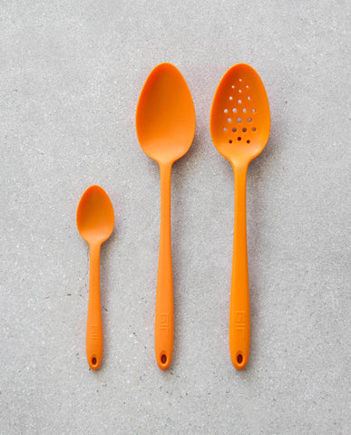 Silicone Kitchen Spoons, 3-Piece Set