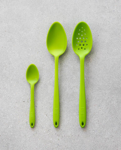 Silicone Kitchen Spoons, 3-Piece Set