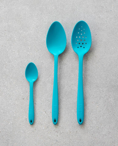 Silicone Kitchen Spoons, 3-Piece Set