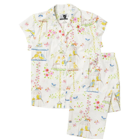 Lovebirds Poplin Capri Set