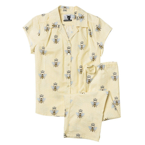 Queen Bee Poplin Capri Set