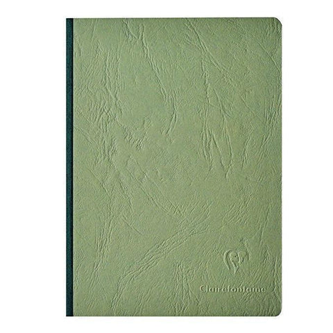 Basic Large Clothbound Lined Notebook, Green