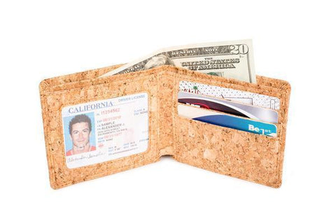 Cork BiFold Wallet, Natural