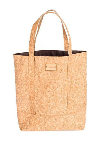 Cork Tote Bag with Bamboo Logo