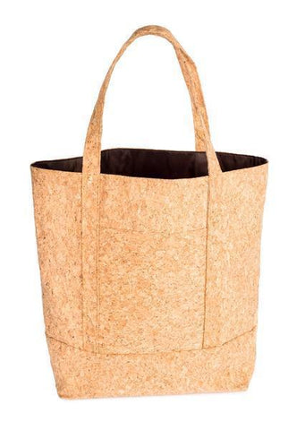 Cork Tote Bag with Bamboo Logo