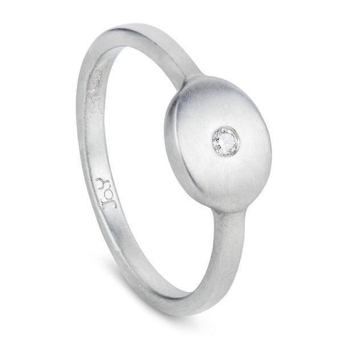 Pebble And Diamond Ring