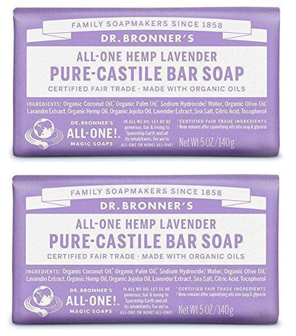 Organic All-One Lavender Soap Bar (Pack of 2)