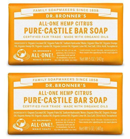Organic All-One Citrus Soap Bar (Pack of 2)