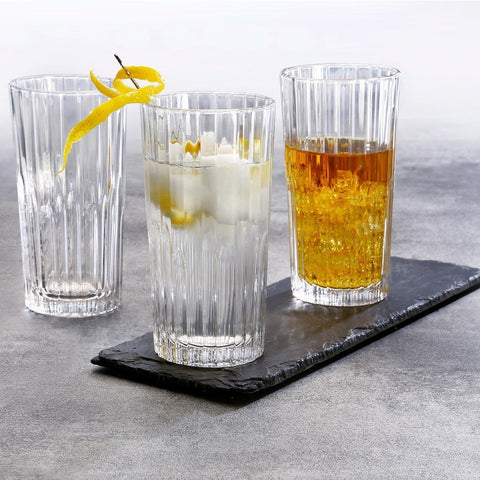 Manhattan Clear Glass High-Ball Tumbler, 10 5/8 oz, Pack of 6