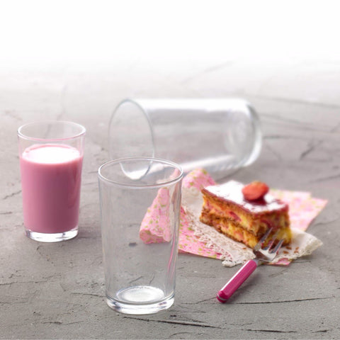 Unie Clear Glass Tumbler, 11.62 oz, Pack of 6