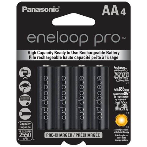 Pro AA Rechargeable Batteries, Pack of 4