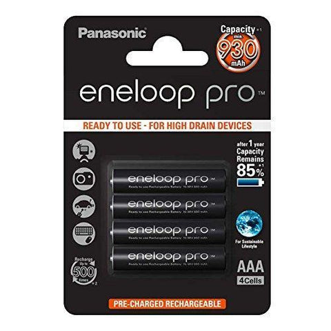 Pro AAA Rechargeable Batteries, Pack of 4