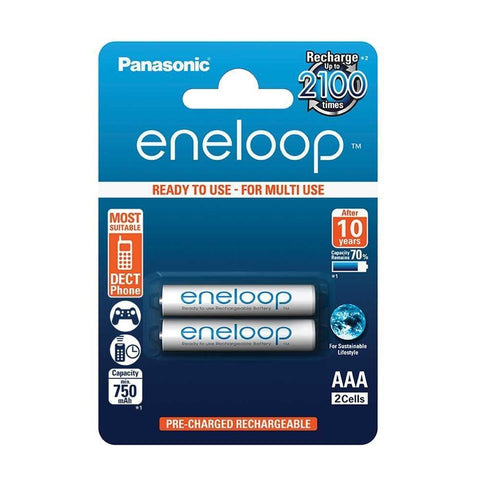AAA Rechargeable Batteries, Pack of 2