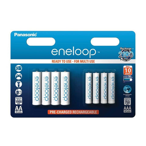 AA and AAA, Combination Pack of 8