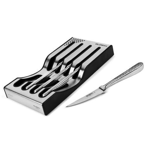 4 Piece Steak Knife Set with Rack G-88