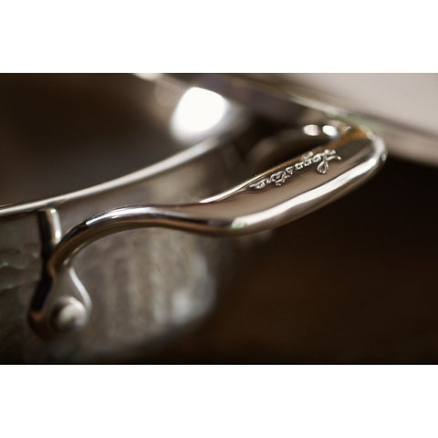 Martellata Tri-Ply Hammered Stainless Covered Casserole, 3 Quart