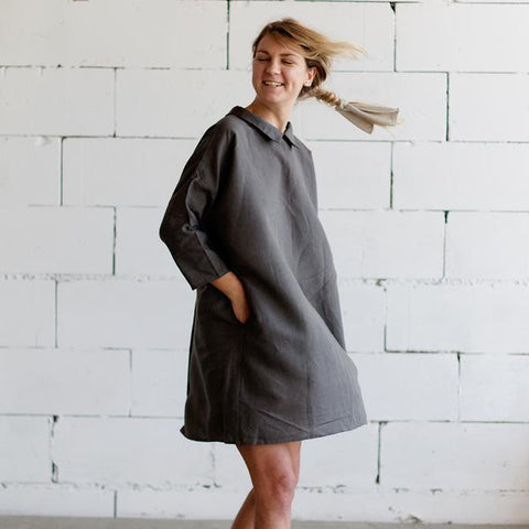 3/4 Sleeve Linen Dress