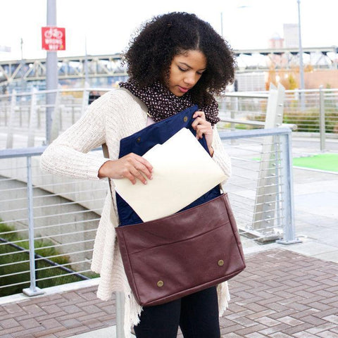 Upcycled Carry-On Messenger Bag