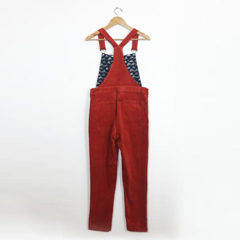 Orange Corduroy Dungarees