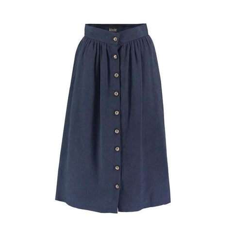 Modal Button Front Skirt