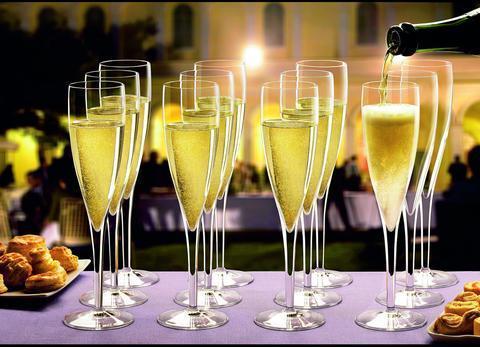 Vinoteque Perlage Flutes, Set of 6